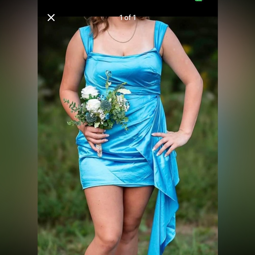 Vibrant Blue Mini Dress